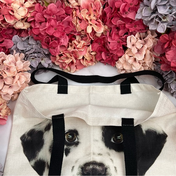 Eco-Friendly Beautiful Dalmatian Puppy Dog Folding Tote Bag - Picture 11 of 14